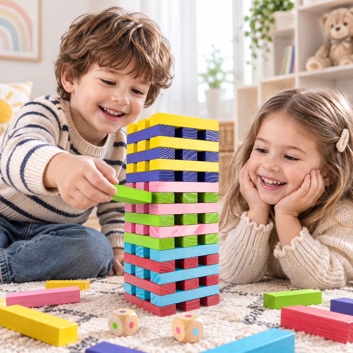 Giant Wooden Stacking Tower