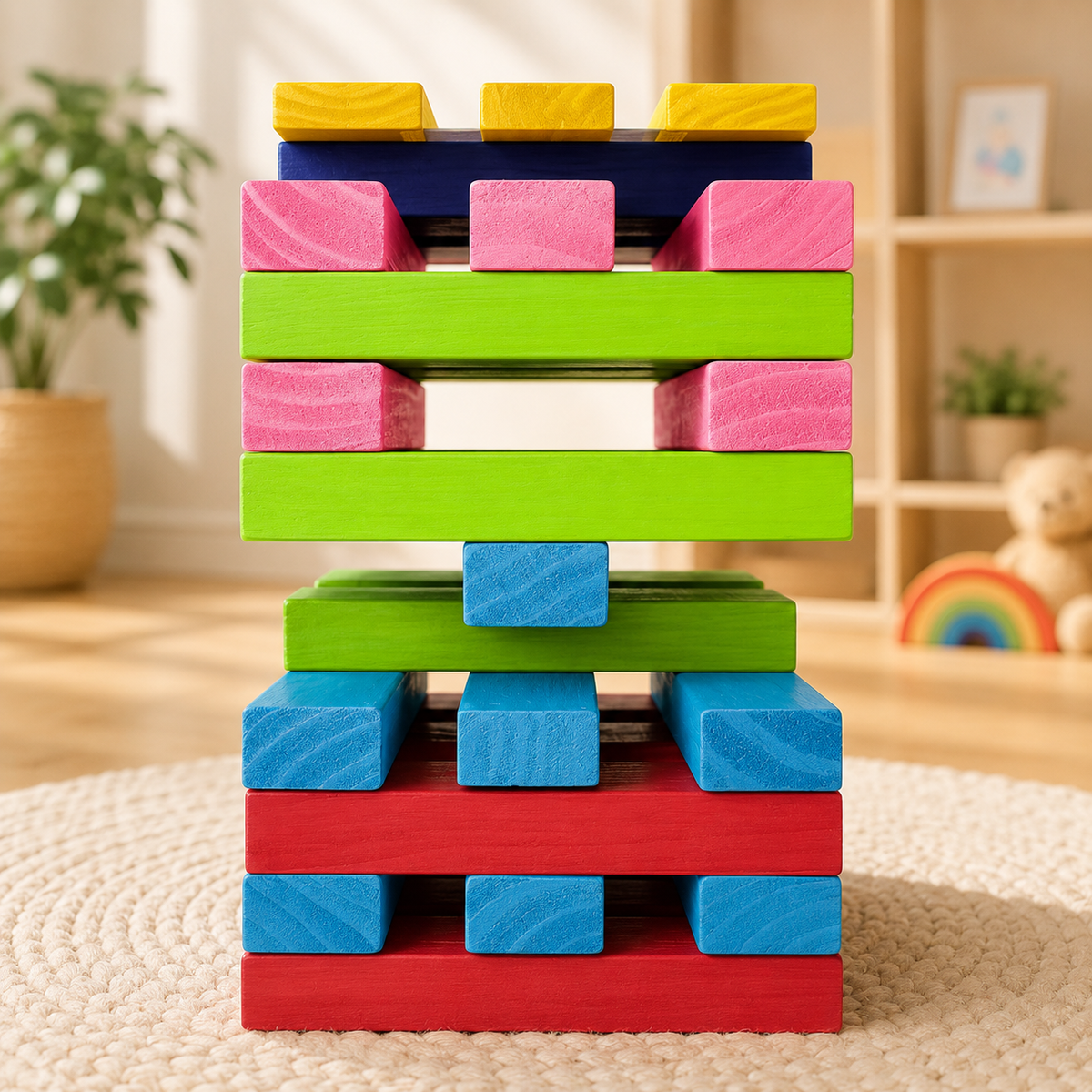 Giant Wooden Stacking Tower