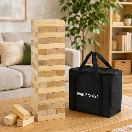 Large Wooden Tumbling Tower