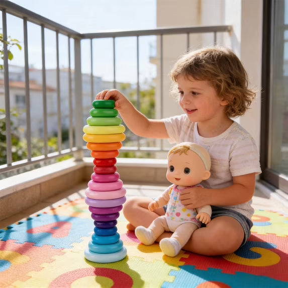 Jumbo Wooden Stacking Stones Set