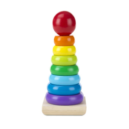 Wooden Rainbow Ring Stacker
