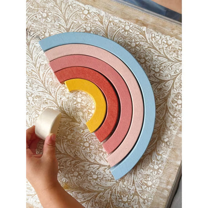 Wooden Sunset Rainbow Stacker