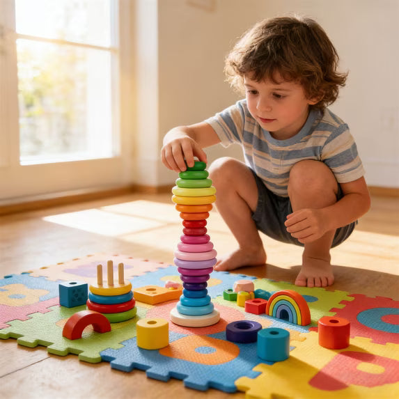 Jumbo Wooden Stacking Stones Set
