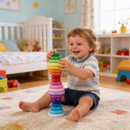 Jumbo Wooden Stacking Stones Set