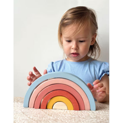 Wooden Sunset Rainbow Stacker